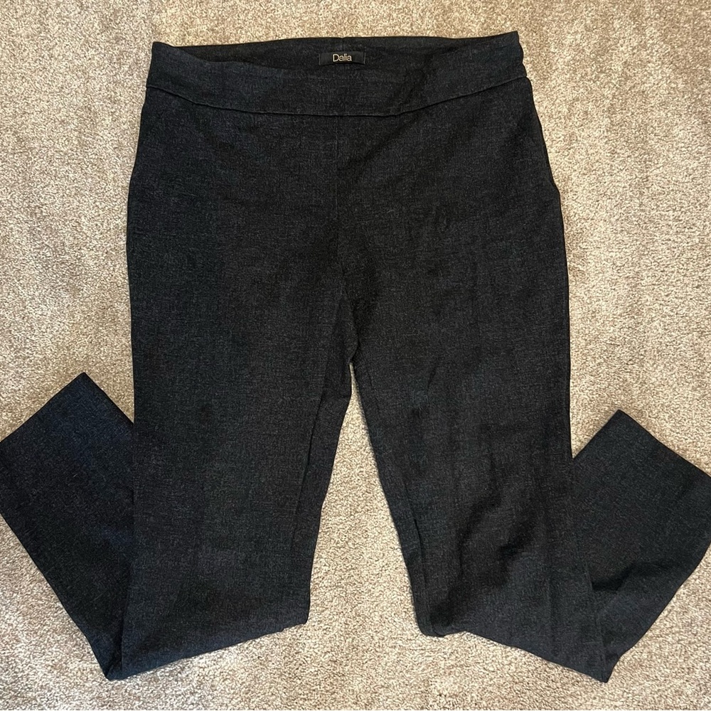 Dalia Charcoal Straight Leg Pants
